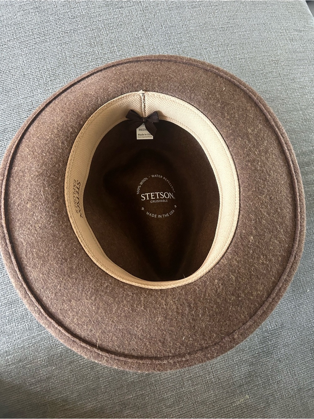Stetson Crushable Wool Felt Fedora - Brown